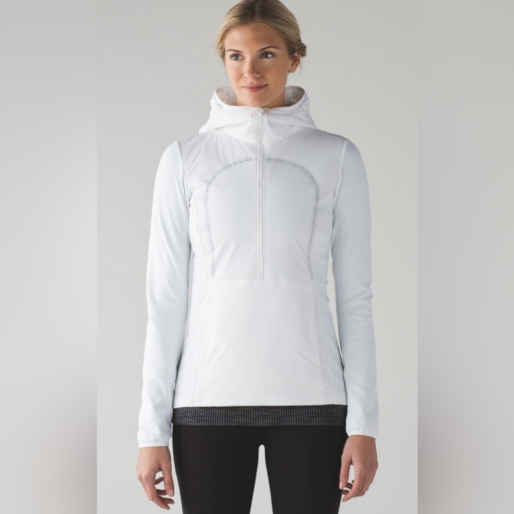 Lululemon Run For Cold Pullover in White